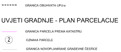 UPU-26 Vučevica - 4.1. Način i uvjeti gradnje - Plan parcelacije